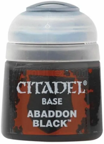 Photo de Citadel Pot de Peinture - Base Abaddon Black (12ml)