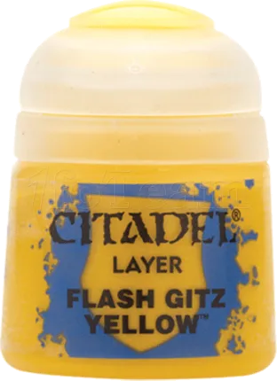 Photo de Citadel Pot de Peinture - Layer Flash Gitz Yellow (12ml)