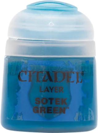 Photo de Citadel Pot de Peinture - Layer Sotek Green (12ml)