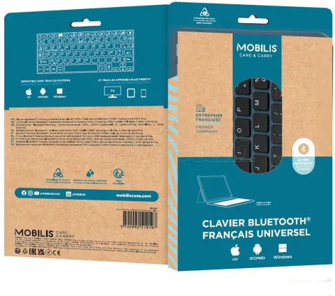 Photo de Clavier Bluetooth Mobilis (Bleu)