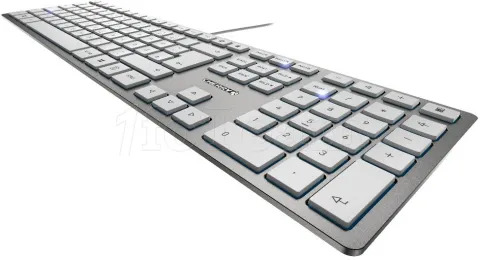 Photo de Clavier Cherry KC-6000 USB (Argent/Blanc)