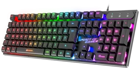 Photo de Clavier filaire Gamer Spirit Of Gamer Pro-K1 RGB (Noir)
