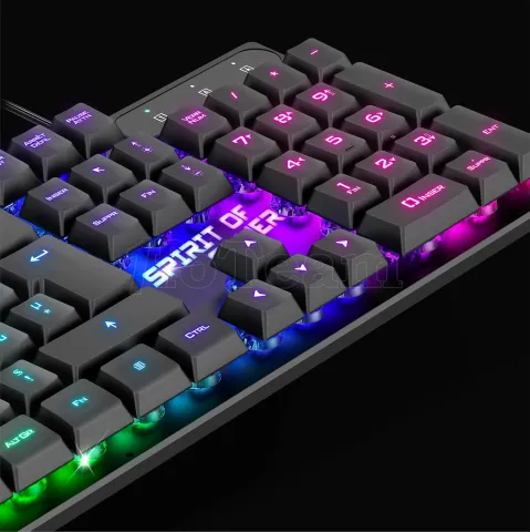 Photo de Clavier filaire Gamer Spirit Of Gamer Pro-K1 RGB (Noir)