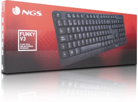 Photo de Clavier filaire NGS Funky V3 (Noir)