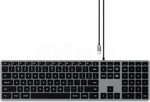 Photo de Clavier filaire Satechi Slim W3 (Gris)