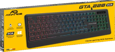 Photo de Clavier Gamer Advance GTA 220 RGB (Noir)