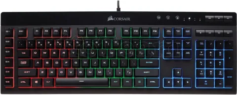 Photo de Clavier Gamer Corsair K55 RGB avec Rétro-éclairage (Noir)