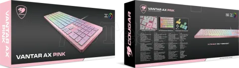 Photo de Clavier Gamer Cougar Vantar AX RGB (Rose)