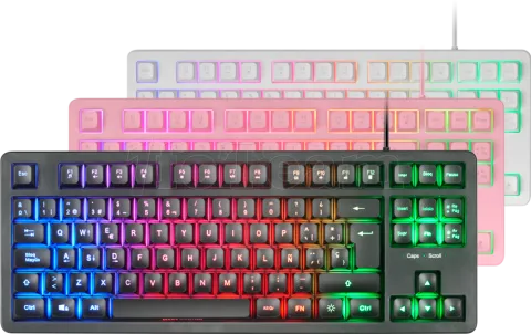 Photo de Clavier Gamer Mars Gaming MK023 RGB (Rose)