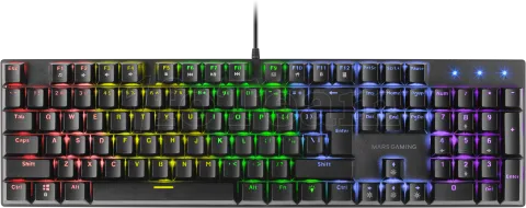 Photo de Clavier Gamer mécanique (Blue Switch) Mars Gaming MK422 RGB (Noir)