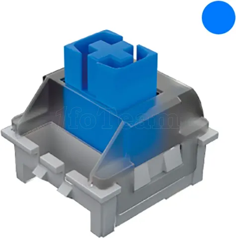 Photo de Clavier Gamer mécanique (Blue Switch) Mars Gaming MKMiniPro TKL RGB (Blanc)