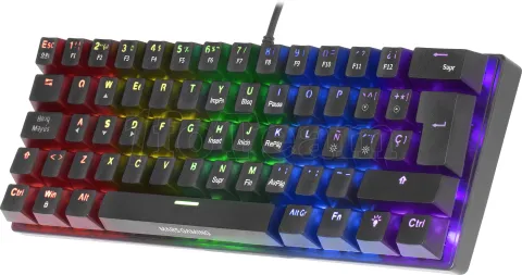 Photo de Clavier Gamer mécanique (Brown Switch) Mars Gaming MK60 RGB (Noir)