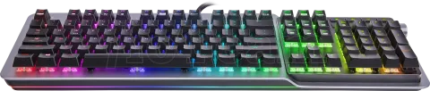 Photo de Clavier Gamer mécanique (Cherry MX Silver) Thermaltake Argent K5 RGB (Argent)