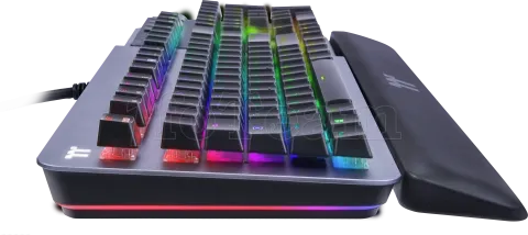 Photo de Clavier Gamer mécanique (Cherry MX Silver) Thermaltake Argent K5 RGB (Argent)