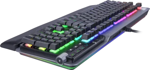 Photo de Clavier Gamer mécanique (Cherry MX Silver) Thermaltake Argent K5 RGB (Argent)