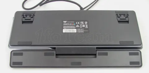 Photo de Clavier Gamer mécanique (Cherry MX Silver) Thermaltake Argent K5 RGB (Argent)