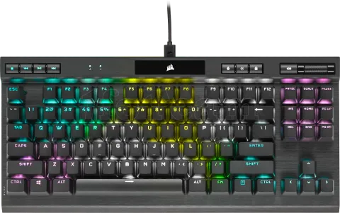 Photo de Clavier Gamer mécanique (Corsair OPX) Corsair K70 TKL Champions RGB (Noir)