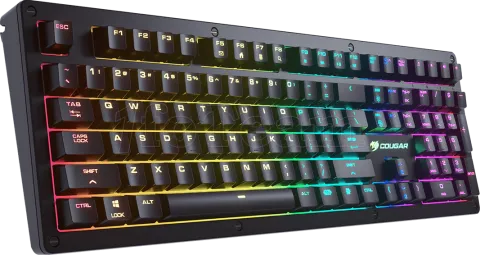 Photo de Clavier Gamer mécanique (Cougar Red Mid-Switch) Cougar Puri RGB (Noir)