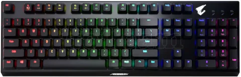 Photo de Clavier Gamer mécanique (Flaretech Red) Gigabyte Aorus K9 RGB (Noir)