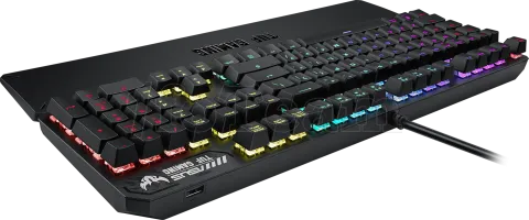 Photo de Clavier Gamer mécanique (Kailh Brown) Asus Tuf Gaming K3 RGB (Noir)