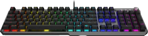 Photo de Clavier Gamer mécanique (Kailh Midnight Pro Silent) MSI Strike 600 RGB (Gris/Noir)