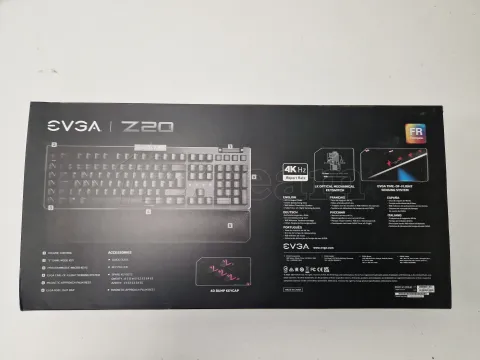 Photo de Clavier Gamer mécanique (Light Strike Silver) EVGA Z20 RGB (Noir) - SN 2146032018100420 - ID 199287