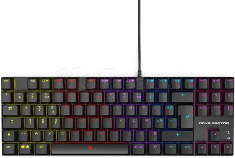 Photo de Clavier Gamer mécanique Nova Gaming TKL RGB (Noir)