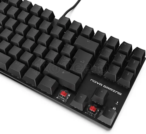 Photo de Clavier Gamer mécanique Nova Gaming TKL RGB (Noir)