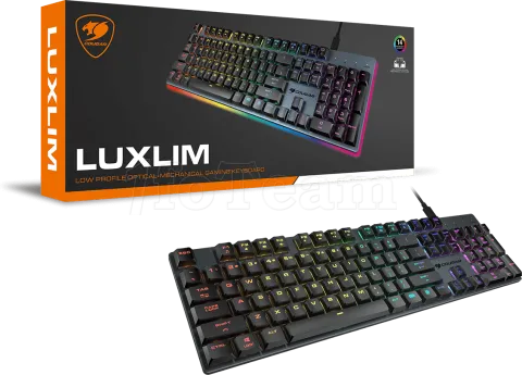 Photo de Clavier Gamer mécanique (Optical Switch Red) Cougar Luxlim RGB (Noir)