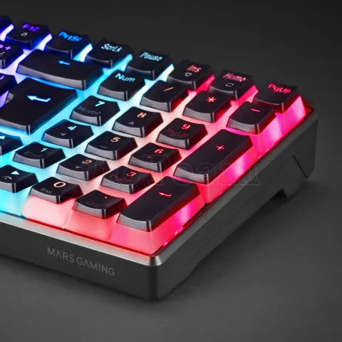 Photo de Clavier Gamer mécanique (Outemu Red Switch) Mars Gaming MKUltra RGB (Noir)