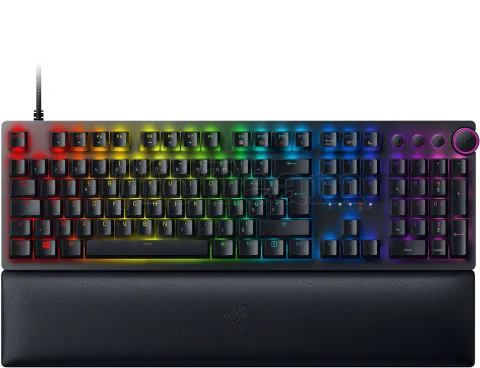 Photo de Clavier Gamer mécanique (Razer Optical Switch Purple) Razer Huntsman V2 RGB (Noir)