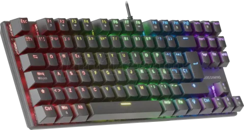 Photo de Clavier Gamer mécanique (Red Switch) Mars Gaming MK80 RGB (Noir)