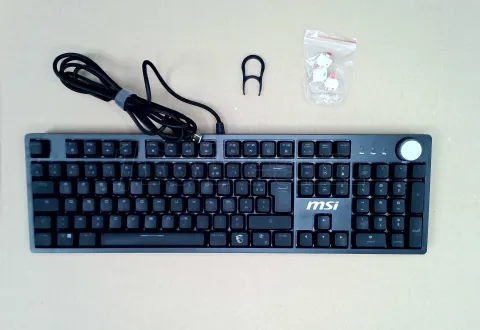 Photo de Clavier Gamer mécanique (Red Switch) MSI Forge GK320 RGB (Noir) - SN S1104FR255HH910536001765 - ID 223912
