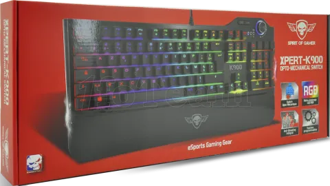 Photo de Clavier Gamer mécanique (SOG Dark Blue) Spirit of Gamer Xpert-K900 RGB (Noir)