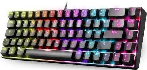Photo de Clavier Gamer mécanique (Tactile Blue) Spirit of Gamer Xpert K150 TKL RGB (Noir)
