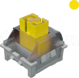 Photo de Clavier Gamer mécanique (Yellow Silent) Mars Gaming MKMiniPro RGB (Blanc)