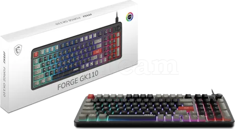 Photo de Clavier Gamer MSI Forge GK110 RGB (Noir)