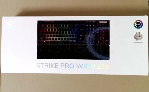Photo de Clavier Gamer sans fil Bluetooth mécanique MSI Strike Pro Silent RGB (Noir) - SN S1143FR209CLA10503000473 - ID 223960