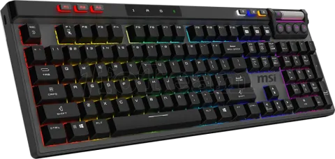 Photo de Clavier Gamer sans fil Bluetooth mécanique MSI Strike Pro Silent RGB (Noir)
