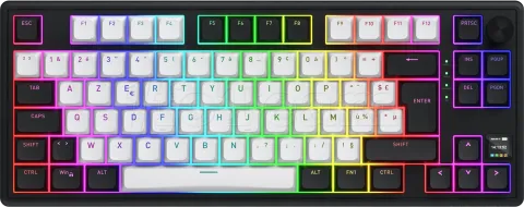 Photo de Clavier Gamer sans fil magnétique (Hator Aurum Linear) Hator Skyfall 80 Mag Ultima 8K TKL RGB (Noir)