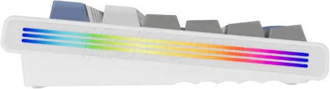 Photo de Clavier Gamer sans fil mécanique (BSON Lavender) 1stPlayer Neo108 ARGB (Bleu/blanc)