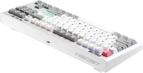 Photo de Clavier Gamer sans fil mécanique (BSON Lavender) 1stPlayer Neo87 RGB (Blanc)