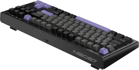 Photo de Clavier Gamer sans fil mécanique (BSON Lavender) 1stPlayer Neo87 RGB (Noir)