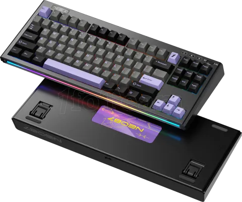 Photo de Clavier Gamer sans fil mécanique (BSON Lavender) 1stPlayer Neo87 RGB (Noir)