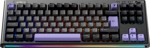 Photo de Clavier Gamer sans fil mécanique (BSON Lavender) 1stPlayer Neo87 RGB (Noir)