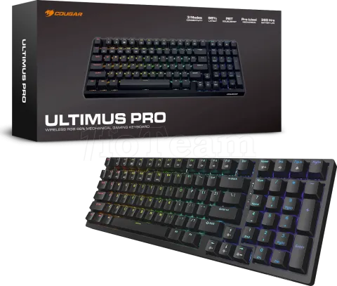 Photo de Clavier Gamer sans fil mécanique Cougar Ultimus Pro RGB (Noir)