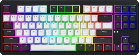 Photo de Clavier Gamer sans fil mécanique (Hator Aurum Linear) Hator Rockfall 3 TKL RGB (Noir)
