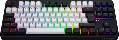 Photo de Clavier Gamer sans fil mécanique (Hator Aurum Linear) Hator Rockfall 3 TKL RGB (Noir)