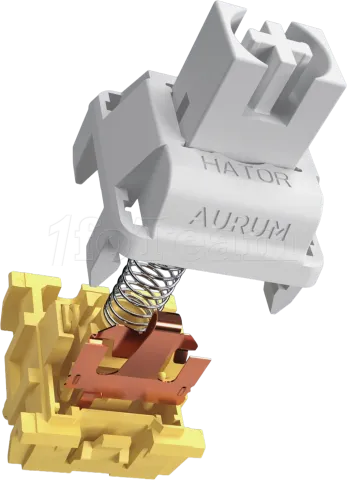 Photo de Clavier Gamer sans fil mécanique (Hator Aurum Linear) Hator Skyfall 100 Pro RGB (Noir)