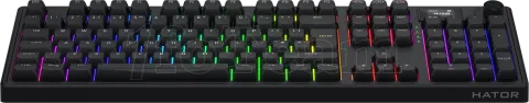 Photo de Clavier Gamer sans fil mécanique (Hator Aurum Linear) Hator Skyfall 100 Pro RGB (Noir)